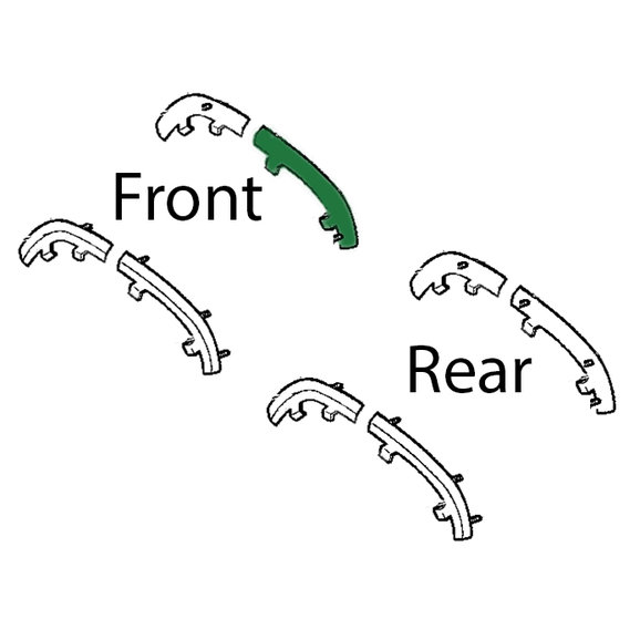 Crown Automotive 55155674AC Passenger Side Front Fender Flare